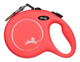 Smycz flexi automatyczna New Classic L taśma 5m - dla psa do 50kg, kolor czerwony Flexi