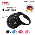 Smycz flexi automatyczna New Classic M linka 5 m - dla psa do 20 kg, kolor czarny Flexi