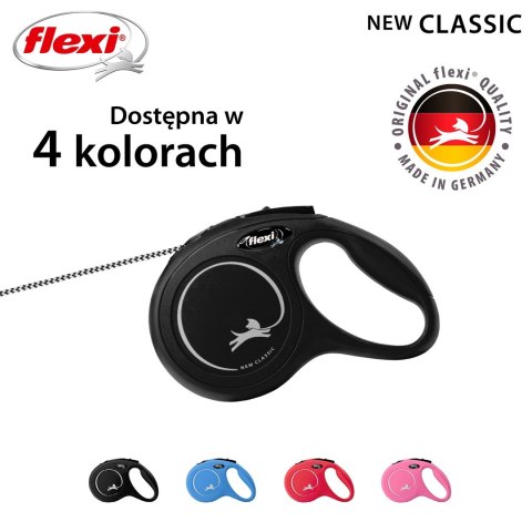 Smycz flexi automatyczna New Classic XS linka 3 m - dla psa do 8 kg, kolor czarny Flexi Smycz flexi automatyczna New Classic XS linka 3 m - dla psa do 8 kg, kolor czarny Flexi
