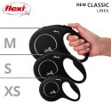 Smycz flexi automatyczna New Classic XS linka 3 m - dla psa do 8 kg, kolor czarny Flexi
