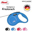 Smycz flexi automatyczna New Classic S linka 5m - dla psa do 12 kg, kolor niebieski Flexi
