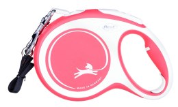 Smycz flexi automatyczna New Comfort L taśma 8 m - dla psa do 50 kg, kolor czerwony Flexi