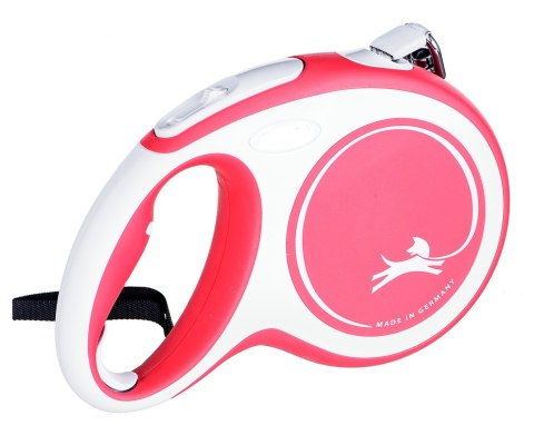 Smycz flexi automatyczna New Comfort L taśma 8 m - dla psa do 50 kg, kolor czerwony Flexi Smycz flexi automatyczna New Comfort L taśma 8 m - dla psa do 50 kg, kolor czerwony Flexi