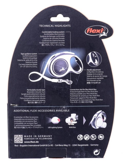 Smycz flexi automatyczna New Comfort L taśma 8 m - dla psa do 50 kg, kolor czerwony Flexi Smycz flexi automatyczna New Comfort L taśma 8 m - dla psa do 50 kg, kolor czerwony Flexi
