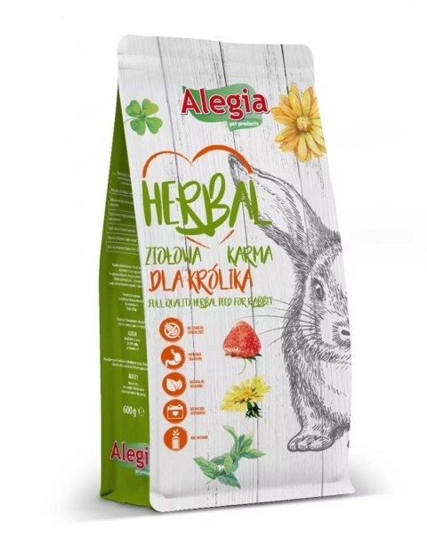 ALEGIA Herbal karma Królik 600g Alegia ALEGIA Herbal karma Królik 600g Alegia