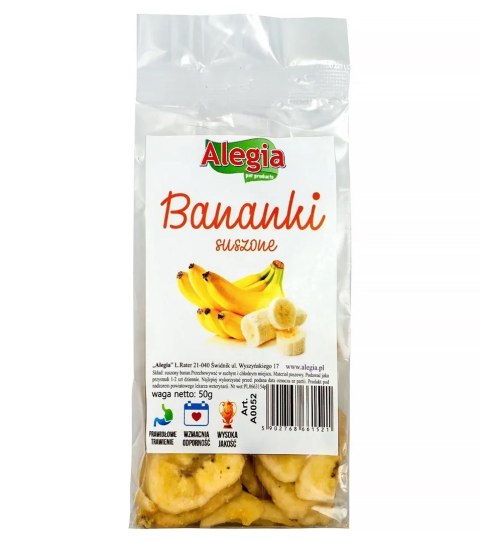ALEGIA przysmak Banany suszone 50g Alegia ALEGIA przysmak Banany suszone 50g Alegia