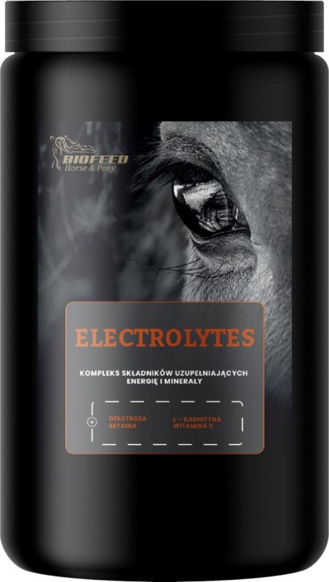 BIOFEED Horse&Pony Electrolytes - rozpuszczalne w wodzie elektrolity 900g BIOFEED