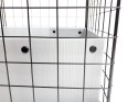 C&C Klatka modułowa 5x2 świnka królik jeż czarna, 180 x 75 x 37 cm C&C