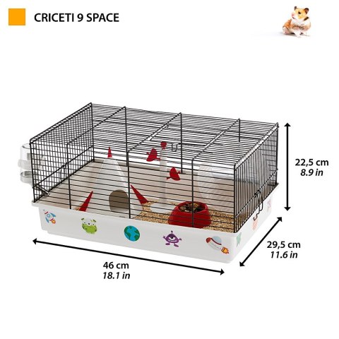 CRICETI 9 'KOSMOS' - klatka dla chomików FERPLAST CRICETI 9 'KOSMOS' - klatka dla chomików FERPLAST