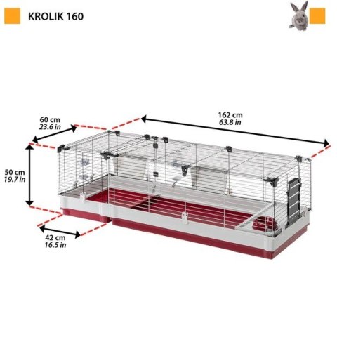 FERPLAST Krolik 160 - klatka dla królika FERPLAST FERPLAST Krolik 160 - klatka dla królika FERPLAST