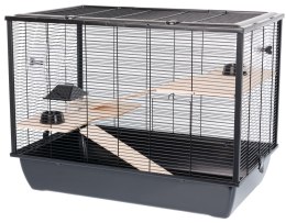 INTER-ZOO Hugo + Wood czarny 780x480x580 INTER-ZOO