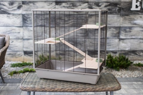 INTER-ZOO Klatka DIEGO + WOOD JAPANDI 780x480x970 INTER-ZOO