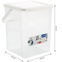 ROTHO Pojemnik na detergenty 5kg 9L transparentny/biały Rotho