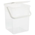 ROTHO Pojemnik na detergenty 5kg 9L transparentny/biały Rotho