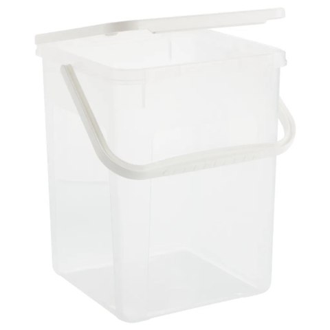 ROTHO Pojemnik na detergenty 5kg 9L transparentny/biały Rotho