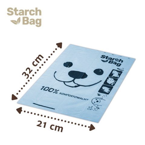 STARCHBAG BIOworki 8 rolek x 15 szt. kol. czarny Starch Bag STARCHBAG BIOworki 8 rolek x 15 szt. kol. czarny Starch Bag
