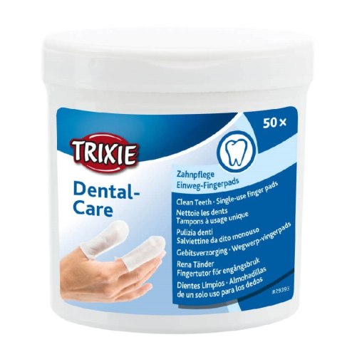 TRIXIE Dental-Care - Chusteczki czyszczące zęby - 50 sztuk TRIXIE