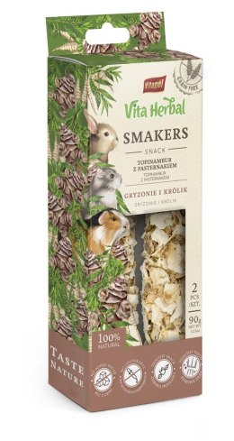 VITA HERBAL Smakers topinambur z pasternakiem - przysmak dla gryzoni i królika - 2 szt Vitapol