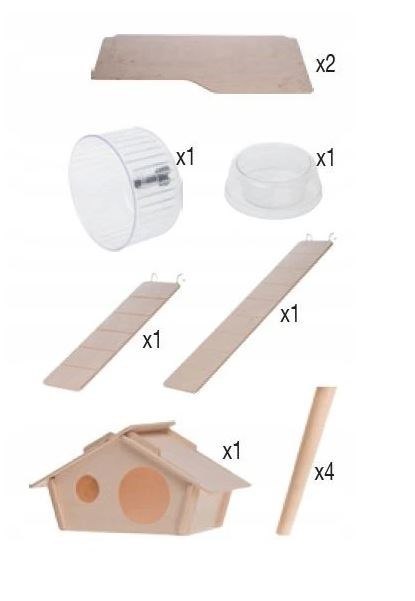 ZOLUX Neo Silta H58 - klatka dla małych gryzoni ZOLUX ZOLUX Neo Silta H58 - klatka dla małych gryzoni ZOLUX
