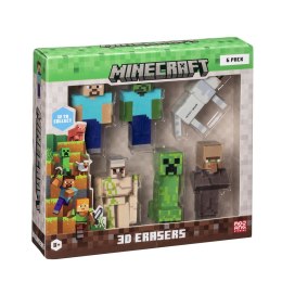 MINECRAFT 3D ERASERS - 6 PACK DELUXE BOX VER.A P.M.I. Kids World