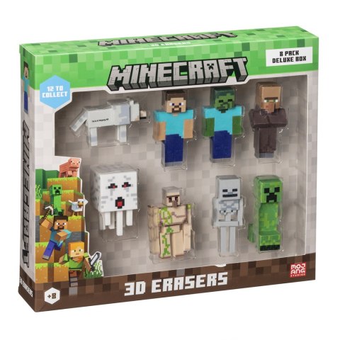 MINECRAFT 3D ERASERS - 8 PACK DELUXE BOX VER.A P.M.I. Kids World MINECRAFT 3D ERASERS - 8 PACK DELUXE BOX VER.A P.M.I. Kids World