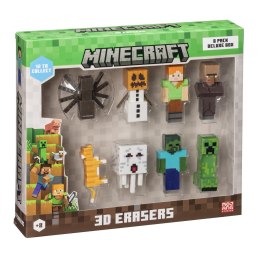 MINECRAFT 3D ERASERS - 8 PACK DELUXE BOX VER.B P.M.I. Kids World
