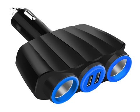 VAKOSS ZASILACZ SAMOCHODOWY TP-3268K, 2X GNIAZDO ZAPALNICZKI + 2X USB VAKOSS VAKOSS ZASILACZ SAMOCHODOWY TP-3268K, 2X GNIAZDO ZAPALNICZKI + 2X USB VAKOSS