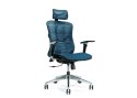 Ergonomiczny fotel biurowy ERGO 500 niebieski BEMONDI