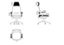 Ergonomiczny fotel biurowy SPECTRUM czarny BEMONDI