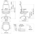 Ergonomiczny fotel biurowy SPECTRUM czarny BEMONDI