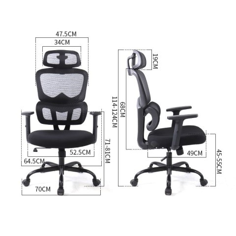 Ergonomiczny fotel biurowy T6 czarny Tuckano Ergonomiczny fotel biurowy T6 czarny Tuckano