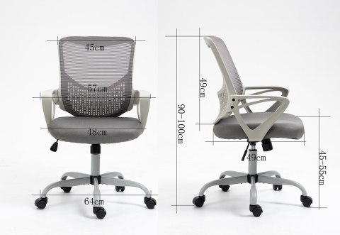 Fotel biurowy ACTIVEJET YK507 szary Activejet Fotel biurowy ACTIVEJET YK507 szary Activejet