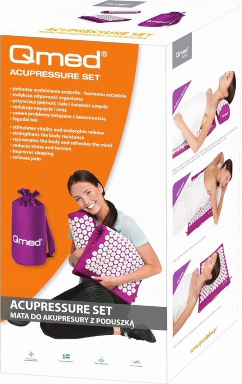 Mata do qkupresury z poduszką ACUPRESSURE MAT Qmed Mata do qkupresury z poduszką ACUPRESSURE MAT Qmed