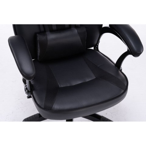 FOTEL OBROTOWY GAMINGOWY KRZESŁO DRIFT CZARNY TOP E SHOP