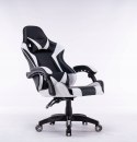 FOTEL OBROTOWY GAMINGOWY KRZESŁO REMUS BIAŁY TOP E SHOP
