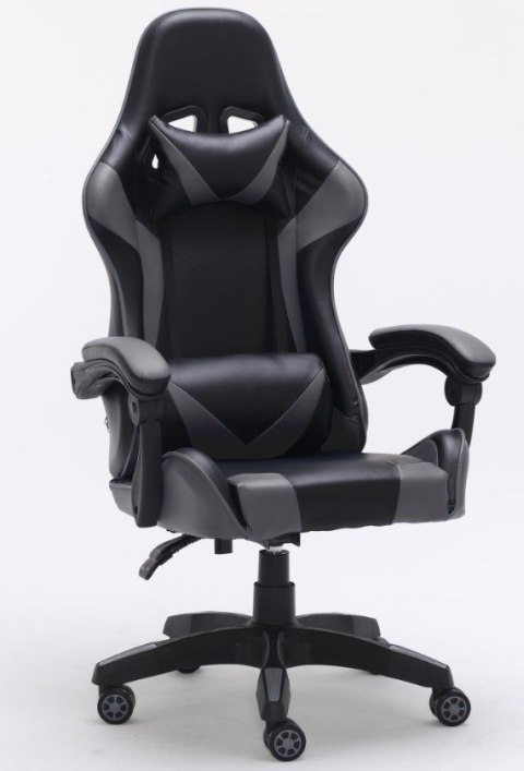 FOTEL OBROTOWY GAMINGOWY KRZESŁO REMUS SZARY TOP E SHOP FOTEL OBROTOWY GAMINGOWY KRZESŁO REMUS SZARY TOP E SHOP