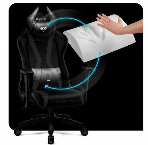 Fotel gamingowy DIABLO X-HORN 2.0 king fotel czarno-czarny DIABLO CHAIRS Fotel gamingowy DIABLO X-HORN 2.0 king fotel czarno-czarny DIABLO CHAIRS