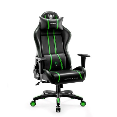 Fotel gamingowy DIABLO X-ONE 2.0 normal fotel czarno-zielony DIABLO CHAIRS Fotel gamingowy DIABLO X-ONE 2.0 normal fotel czarno-zielony DIABLO CHAIRS