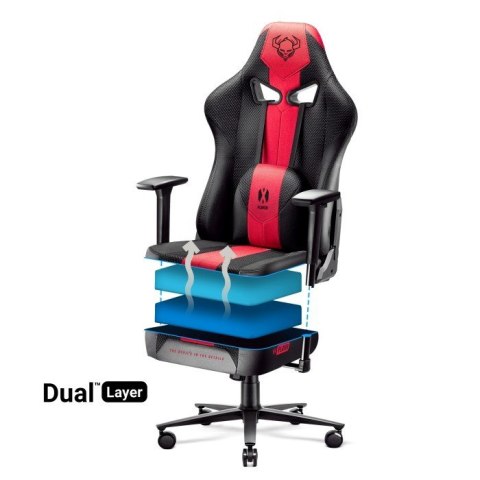 Fotel gamingowy DIABLO X-PLAYER 2.0 king fotel antracytowo-karmazynowy DIABLO CHAIRS Fotel gamingowy DIABLO X-PLAYER 2.0 king fotel antracytowo-karmazynowy DIABLO CHAIRS