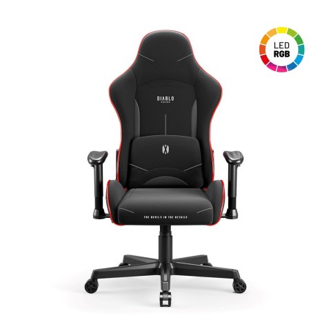 Fotel gamingowy DIABLO X-ST4RTER fotel czarny LED DIABLO CHAIRS Fotel gamingowy DIABLO X-ST4RTER fotel czarny LED DIABLO CHAIRS