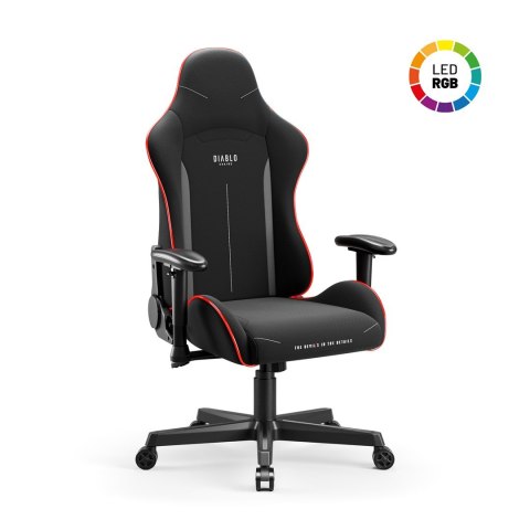 Fotel gamingowy DIABLO X-ST4RTER fotel czarny LED DIABLO CHAIRS Fotel gamingowy DIABLO X-ST4RTER fotel czarny LED DIABLO CHAIRS