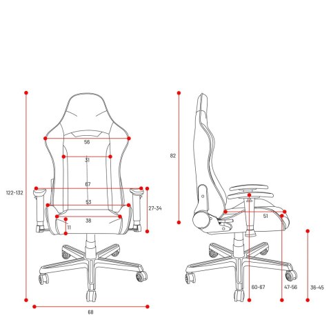 Fotel gamingowy DIABLO X-ST4RTER fotel granatowy DIABLO CHAIRS Fotel gamingowy DIABLO X-ST4RTER fotel granatowy DIABLO CHAIRS