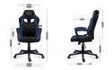 Fotel gamingowy HZ-Force 2.5 Blue Mesh Huzaro