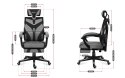 Fotel gamingowy Huzaro Combat 5.0 Grey Huzaro