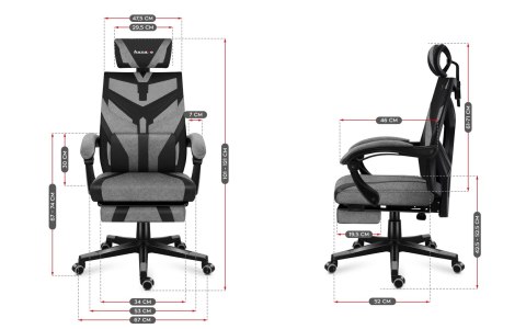 Fotel gamingowy Huzaro Combat 5.0 Grey Huzaro Fotel gamingowy Huzaro Combat 5.0 Grey Huzaro