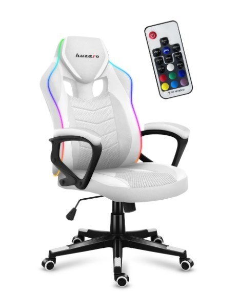 Fotel gamingowy Huzaro Force 2.5 RGB WHITE MESH Huzaro Fotel gamingowy Huzaro Force 2.5 RGB WHITE MESH Huzaro