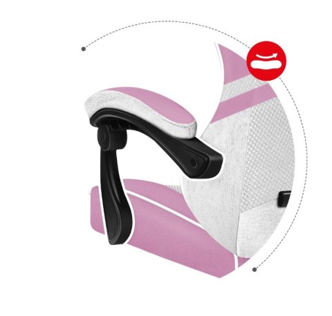 Fotel gamingowy Huzaro Force 4.4 Pink Mesh Huzaro Fotel gamingowy Huzaro Force 4.4 Pink Mesh Huzaro