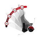 Fotel gamingowy Huzaro Force 6.2 White Mesh Huzaro