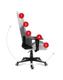 Fotel gamingowy Huzaro Force 6.2 White Mesh Huzaro