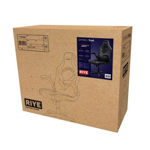 Fotel gamingowy TRUST GXT703 RIYE GAMING CHAIR BLACK (25128) Trust Fotel gamingowy TRUST GXT703 RIYE GAMING CHAIR BLACK (25128) Trust